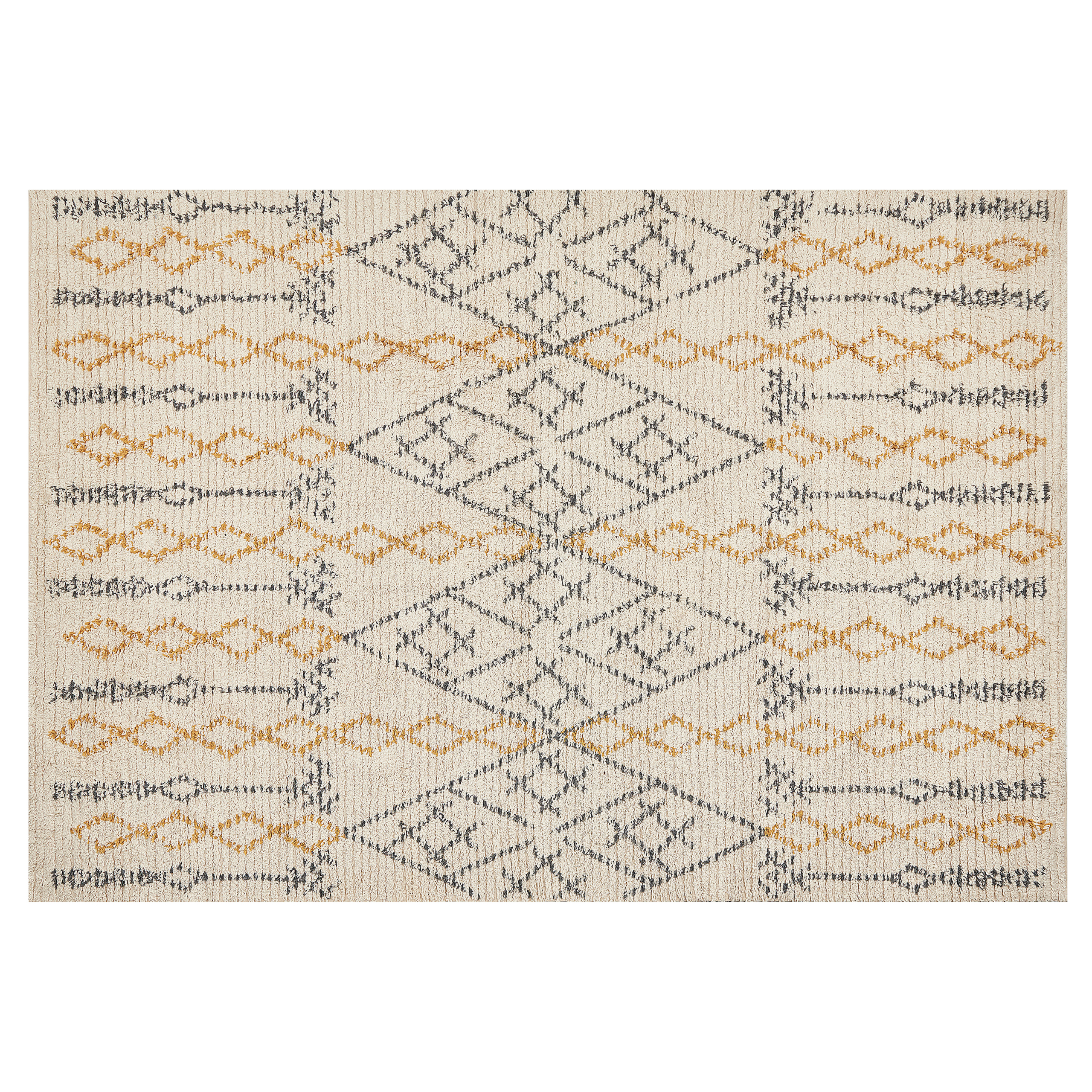 Matta KADAPA Beige 140 x 200 cm Bomull