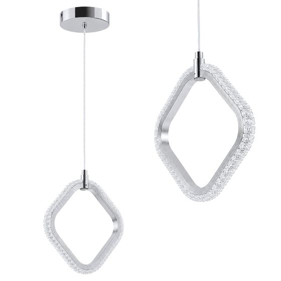 TOOLIGHT hängande taklampa LHJ127-1CP LED Krom 139x26x28cm