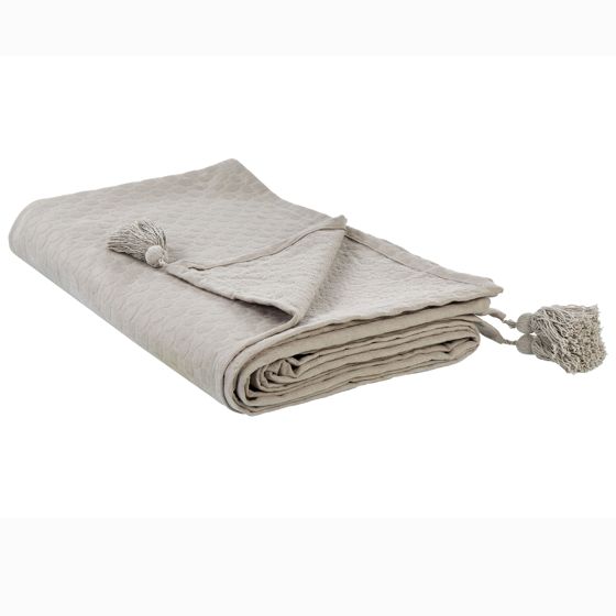Sängöverkast LINDULA Bomull 150 x 200 cm Taupe