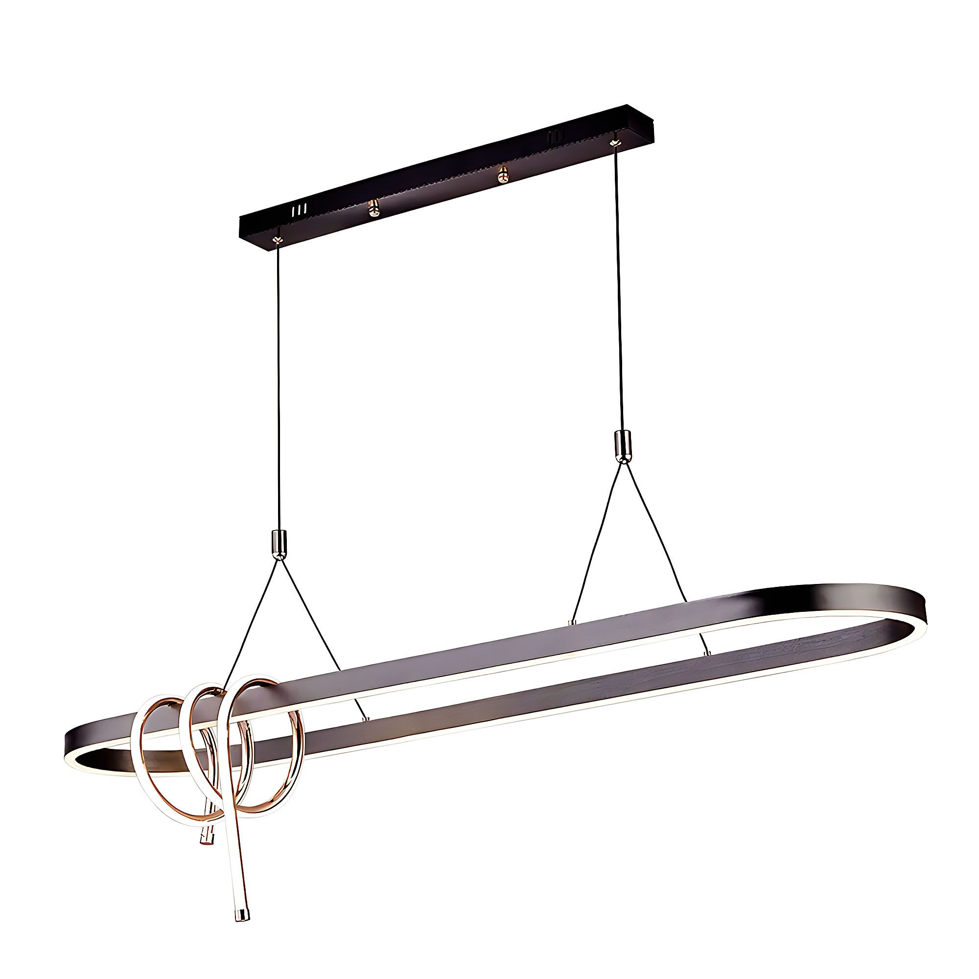 TOOLIGHT hängande taklampa LHJ040-CP 120cm LED Svart 120x30x30cm
