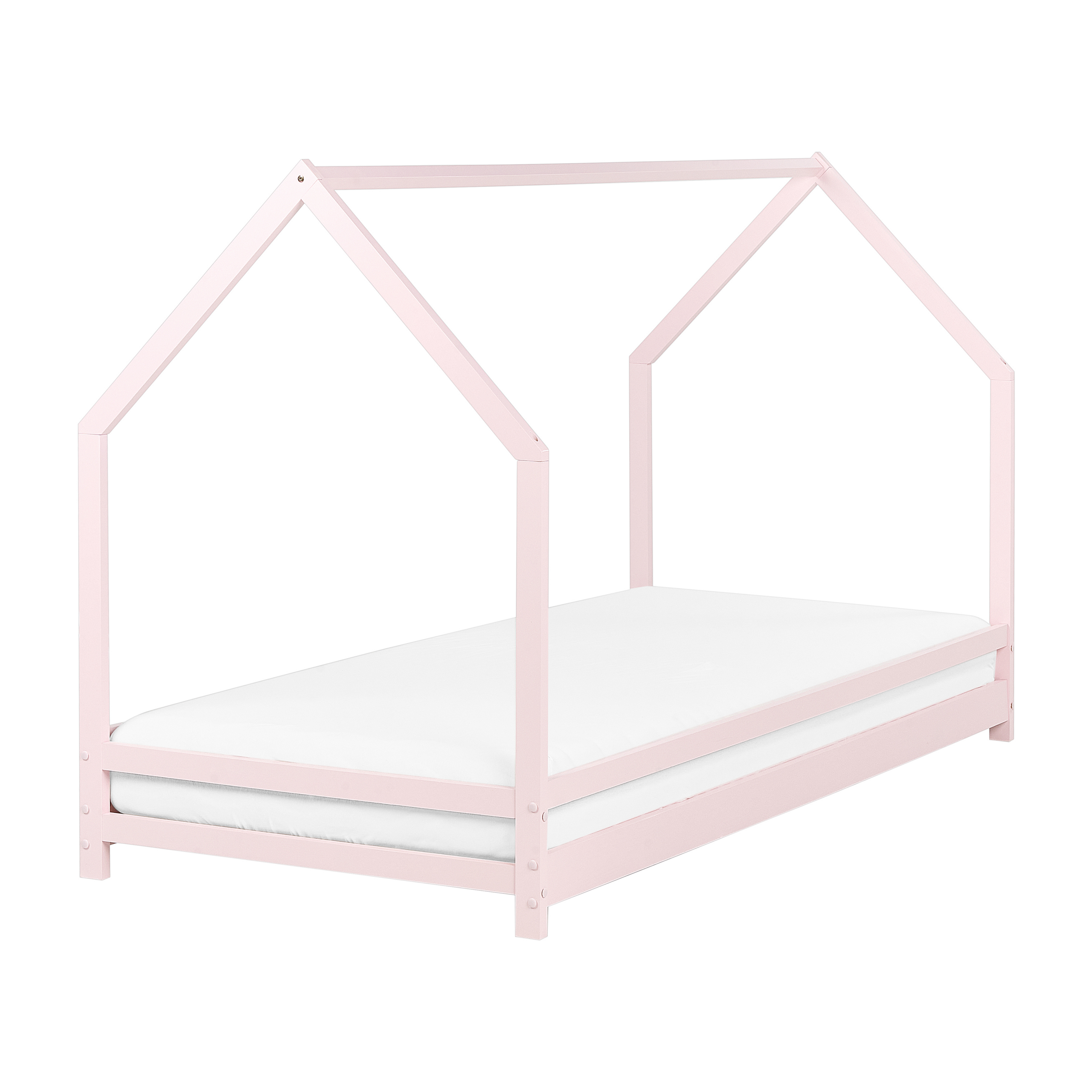 Barnsäng Hus Furu APPY 90 x 200 cm Pastellrosa