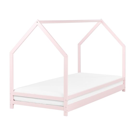 Barnsäng Hus Furu APPY 90 x 200 cm Pastellrosa