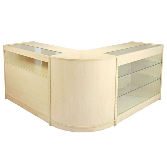 Kalat lönnbutiksdisk och displayset