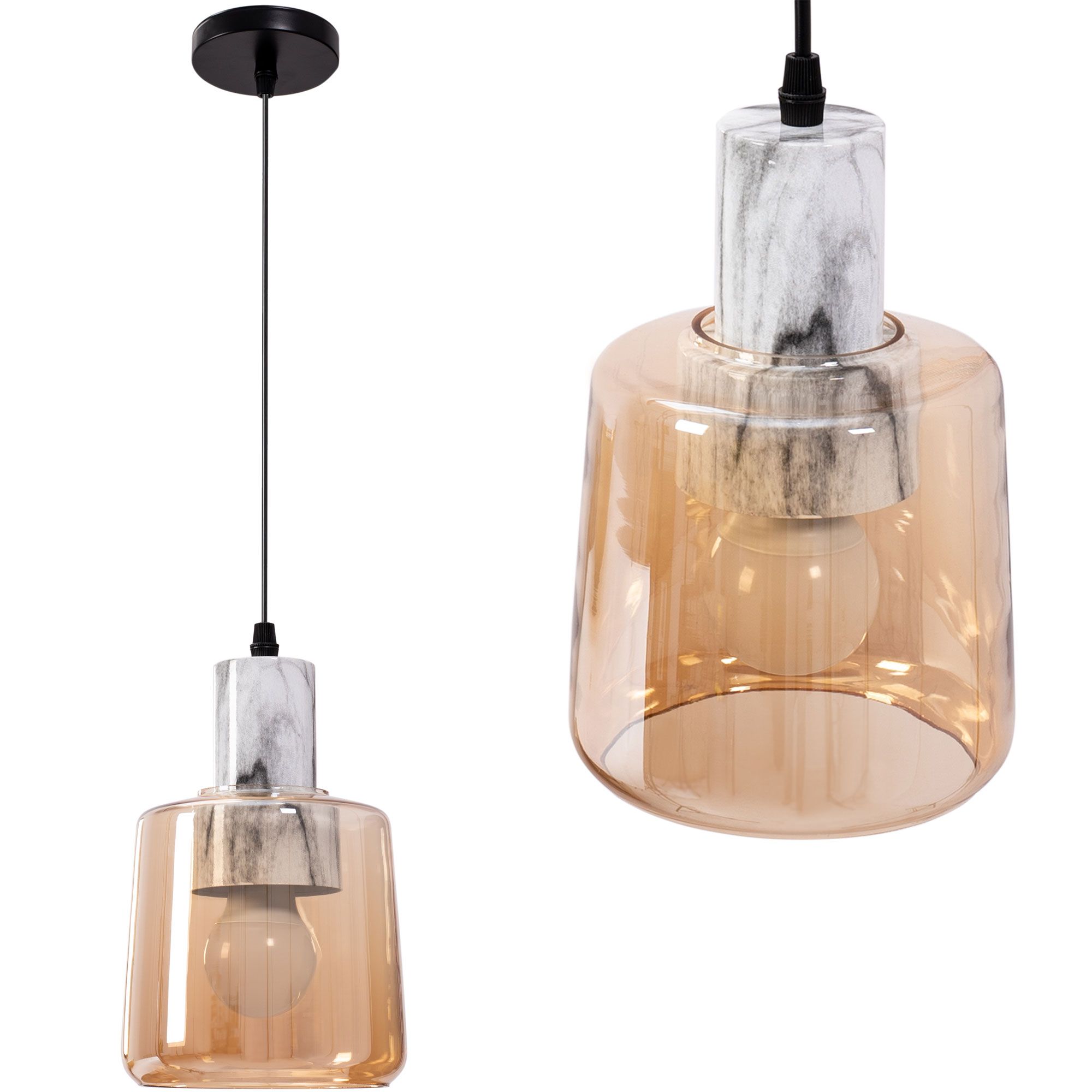 TOOLIGHT hängande taklampa APP1011-1CP Beige 15x10x22,5cm