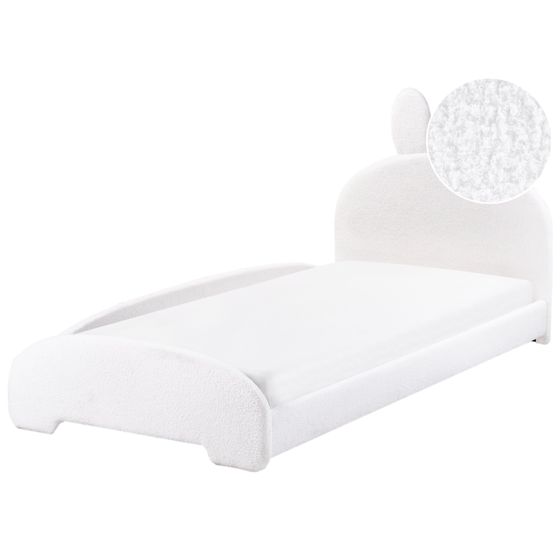 Barnsäng Kanin Bouclé PERROS 90 x 200 cm Off-White