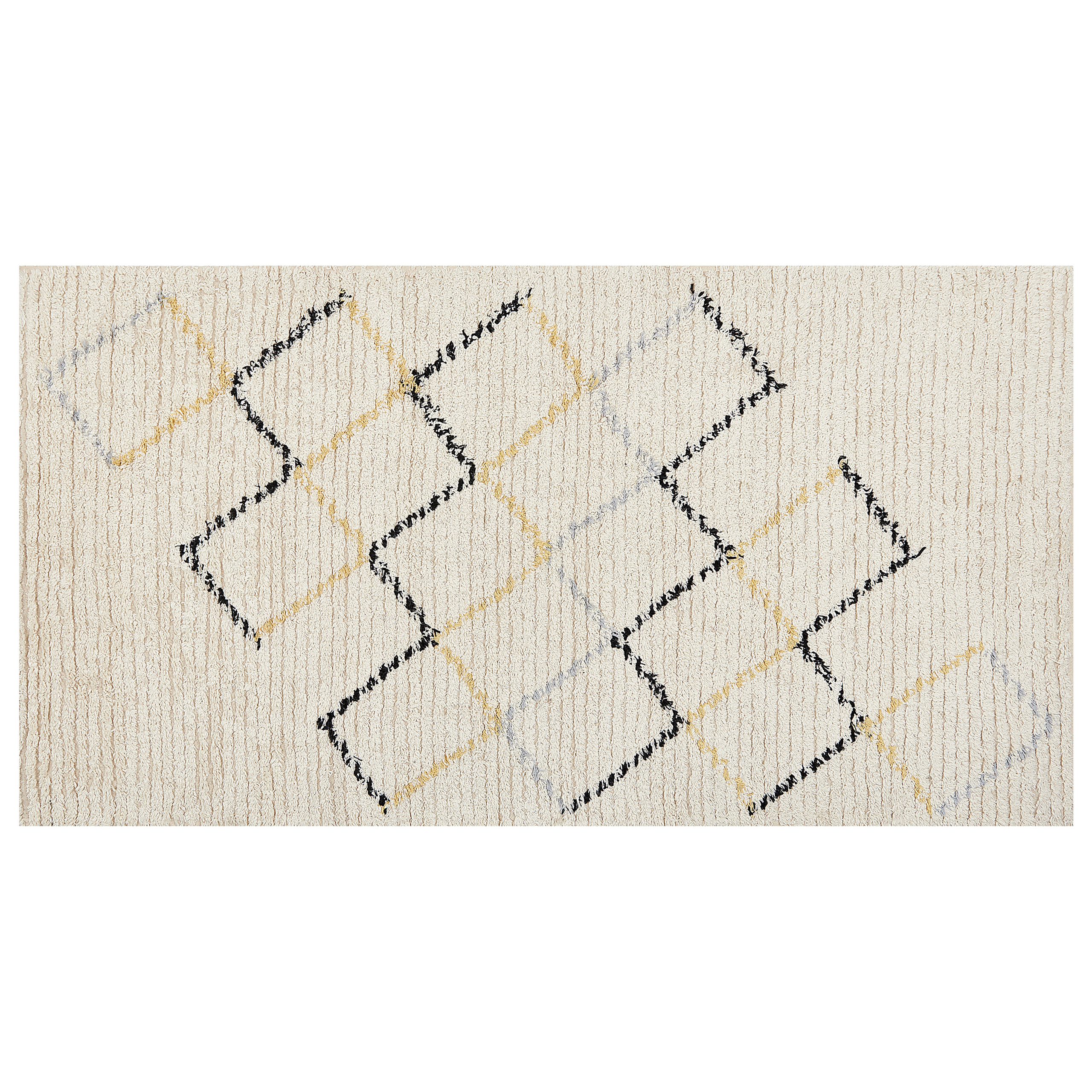 Matta TEZPUR Beige 80 x 150 cm Bomull