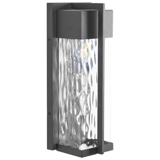 Vägglampa för utomhusbruk MALKI Svart