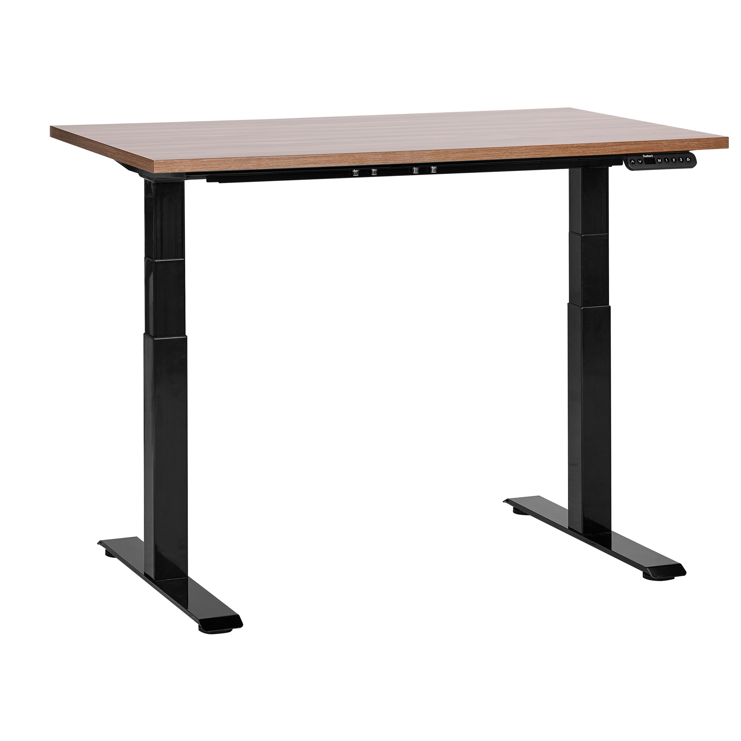 Elektriskt höj- och sänkbart skrivbord DESTINES 120 cm 72 cm Brun/ Svart