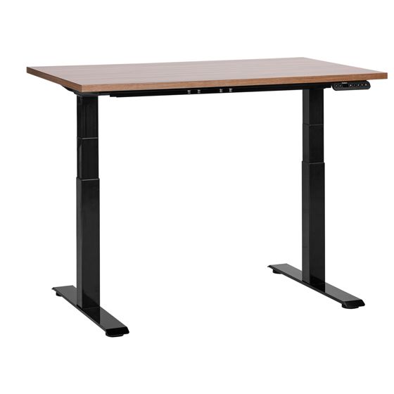 Elektriskt höj- och sänkbart skrivbord DESTINES 120 cm 72 cm Brun/ Svart