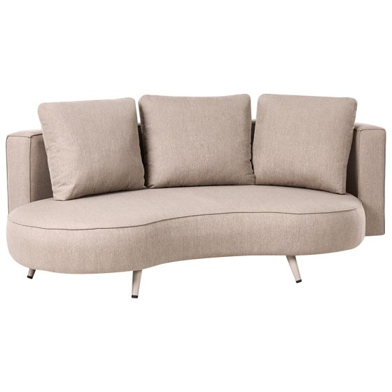 Trädgårdssoffa 3-sits PARORI Beige Vänstervänd