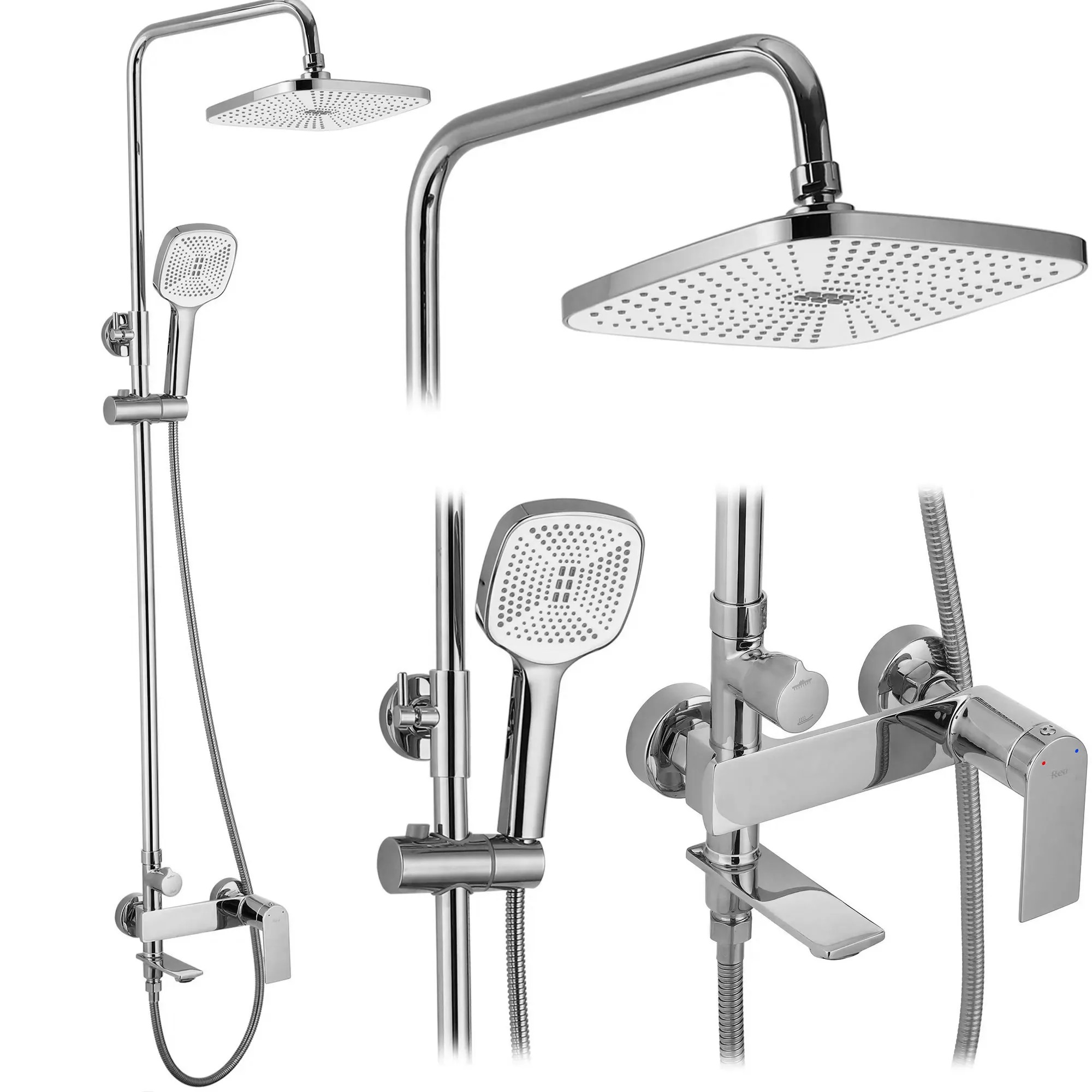 REA Duschset MY1902-78C STORM Krom, 45x30x136cm