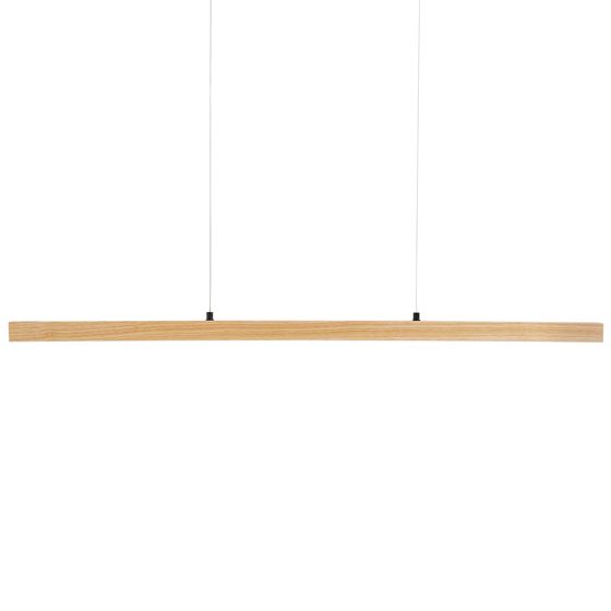 LED-pendellampa STEWARTS med fjärrkontroll med dimmer Ek Ljusbrun