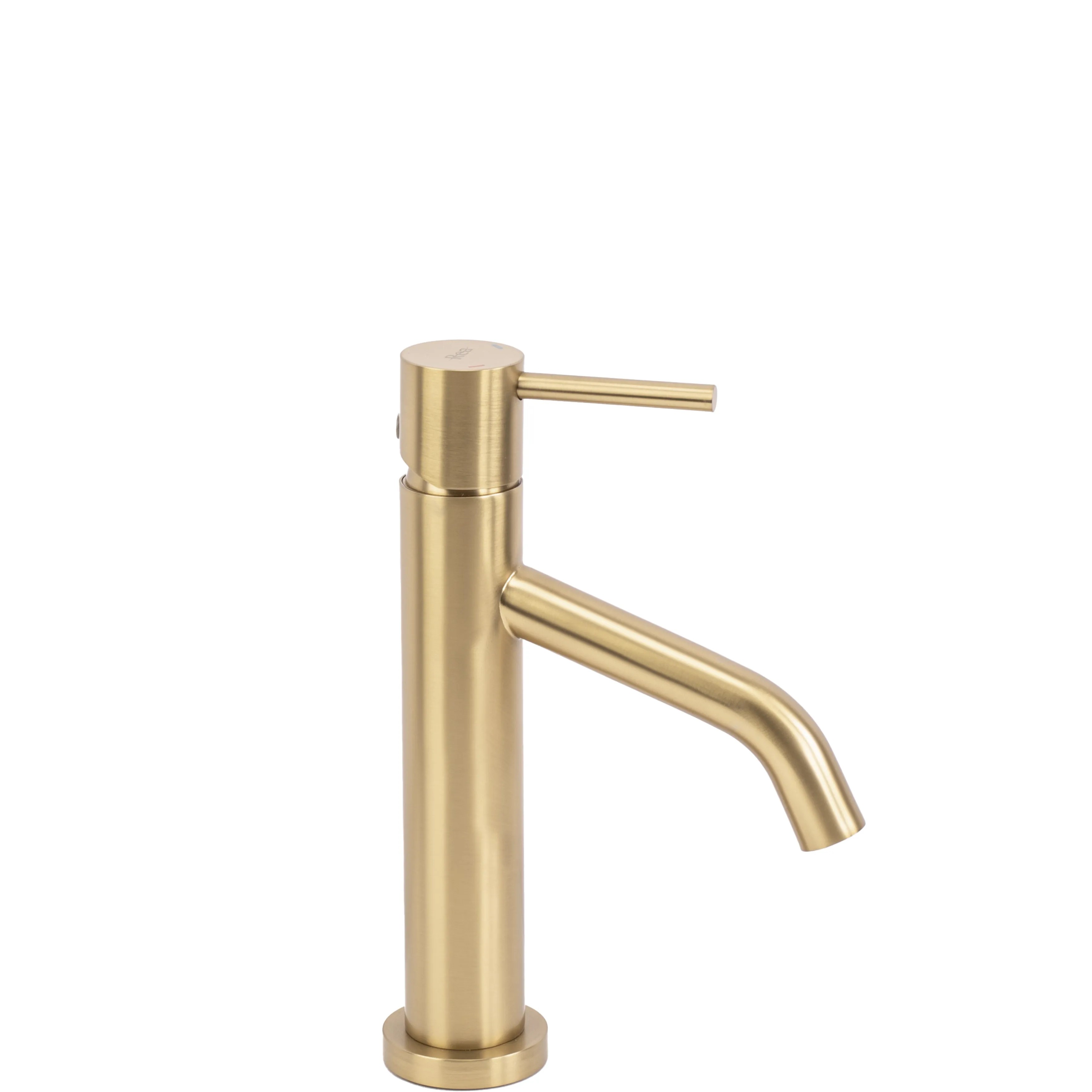 REA Tvättställsblandare JS-B253BG LEVEL Låg Borstat Guld, 15,5x5x21,5cm