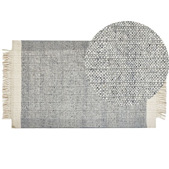 Matta TATLISU Grå 80 x 150 cm Ull