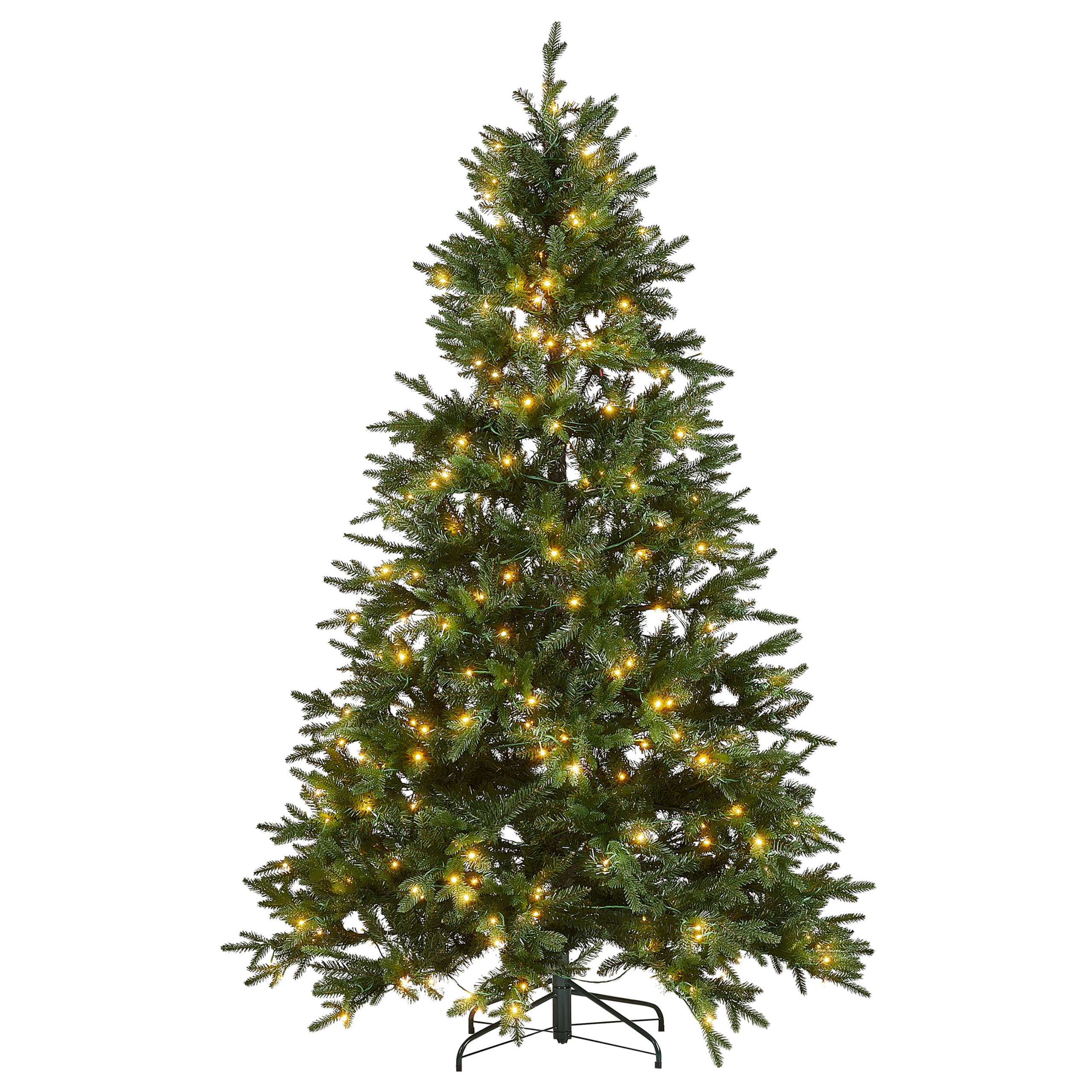 Konstgjord julgran LED FIDDLE 210 cm Grön