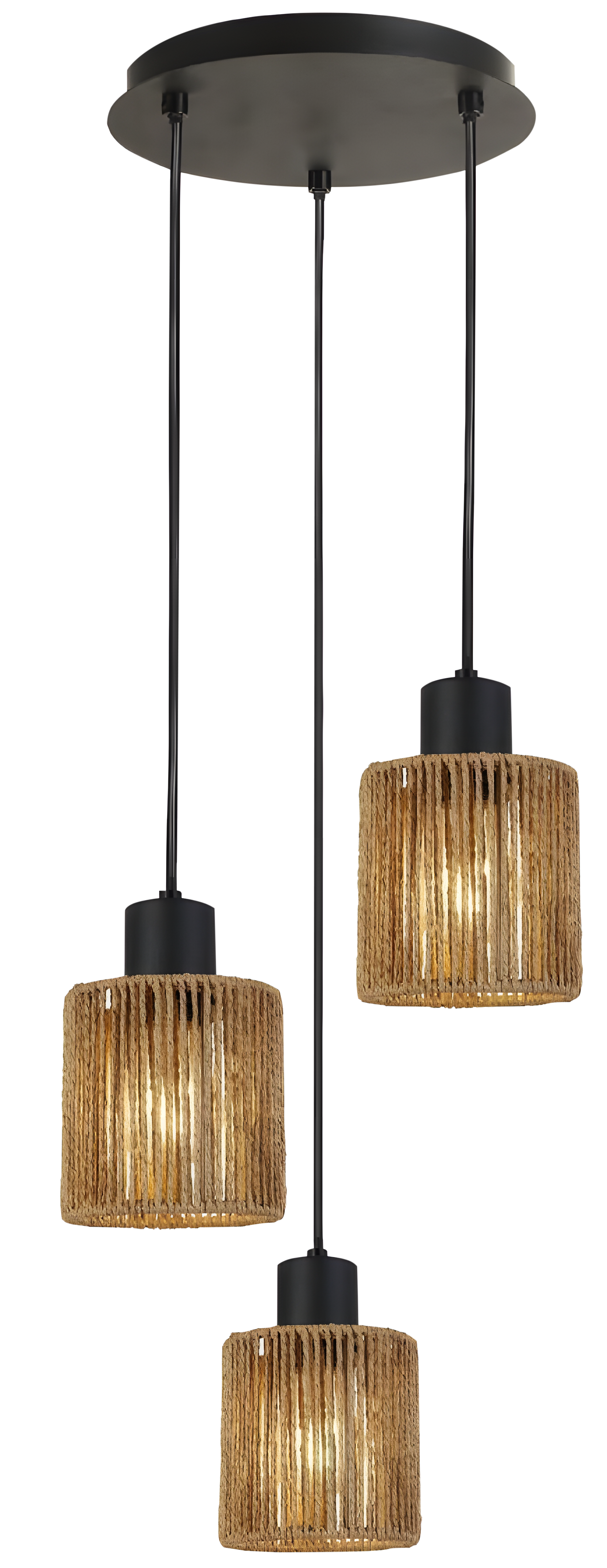 TOOLIGHT hängande taklampa APP1820-3CPR Svart 30x30x21,5cm