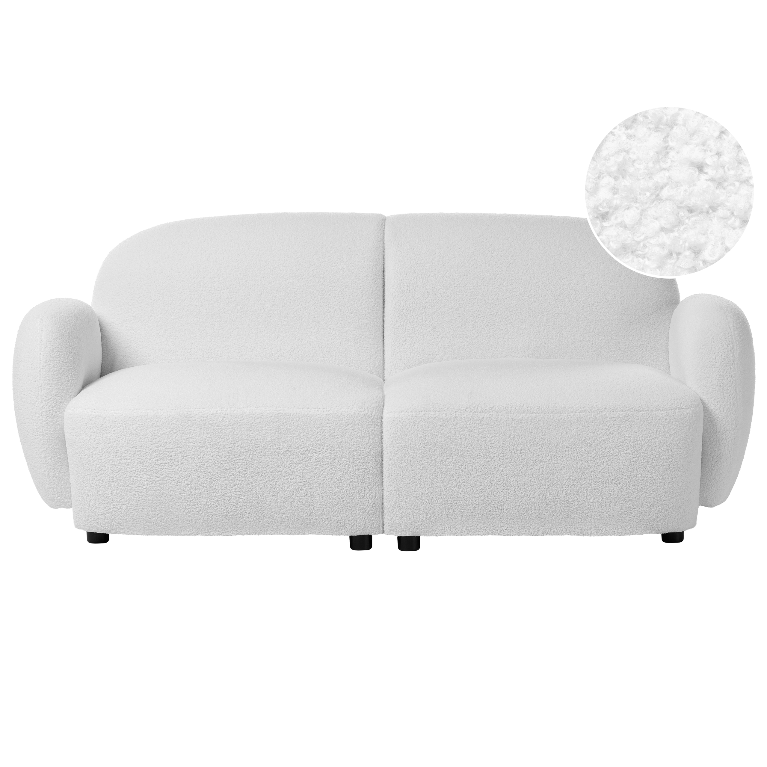 Soffa 3-sits JULE Bouclé Off-White