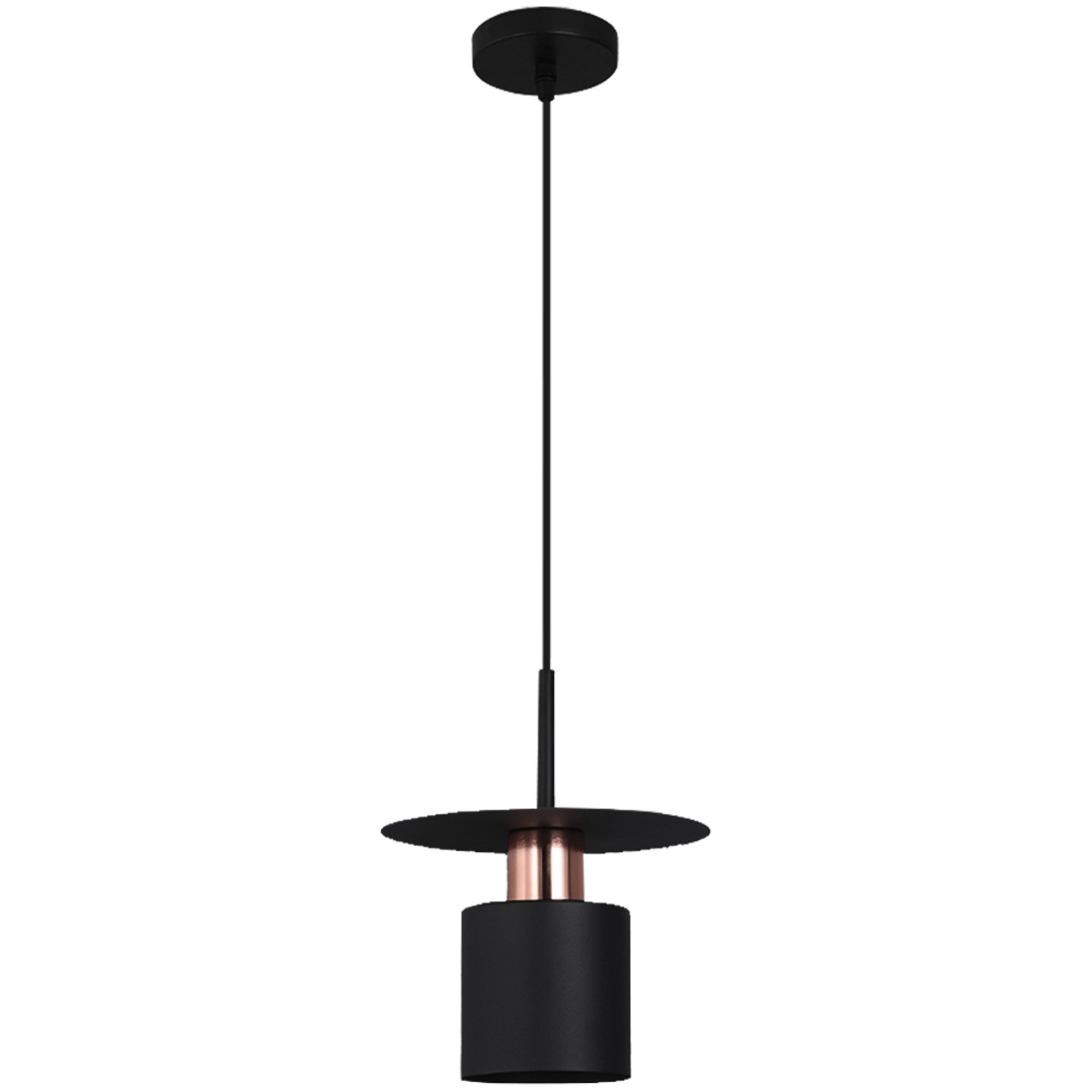 TOOLIGHT hängande taklampa APP1145-1CP Svart/Roséguld 20x20x32cm