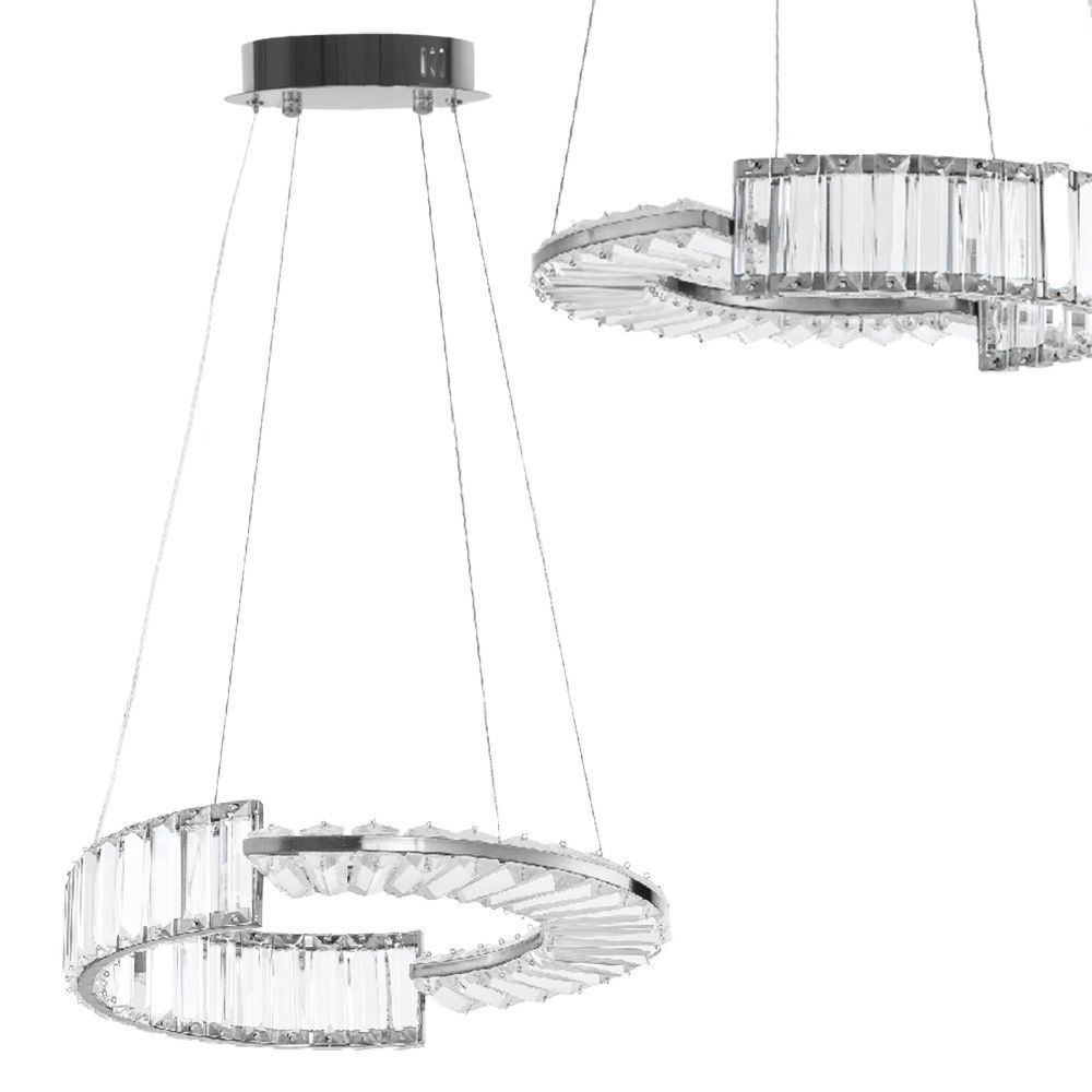 TOOLIGHT hängande taklampa LED APP1527-CP40 Krom 40x40x90cm