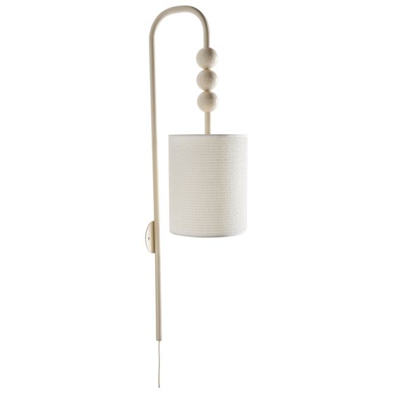 Vägglampa LOKY Metall Beige
