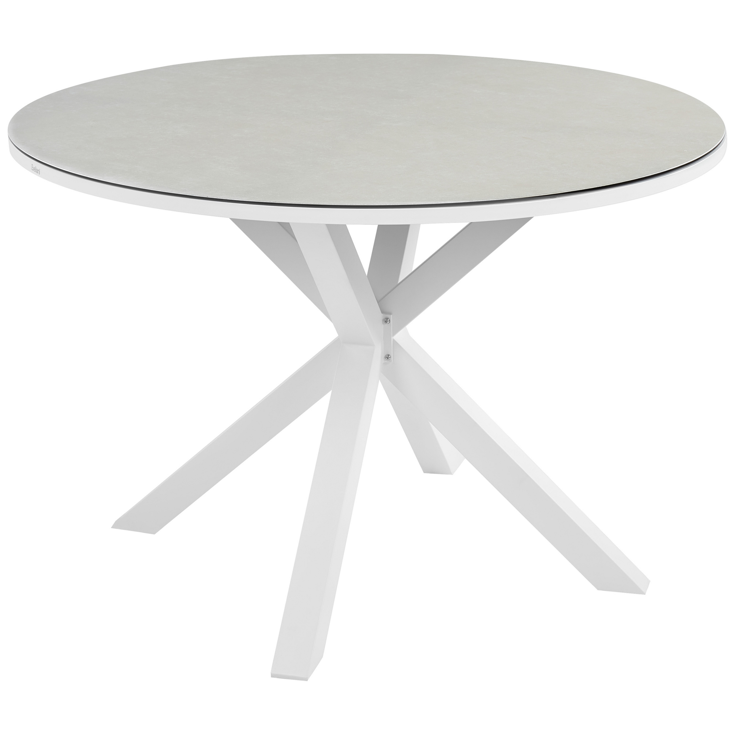 Trädgårdsmatbord MALETTO 120 cm 120 cm Glas Taupe