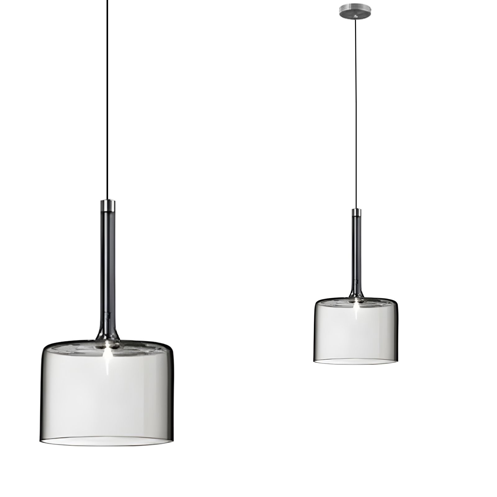 TOOLIGHT hängande taklampa APP1701-1CP A Grå 10,5x14x26,5cm