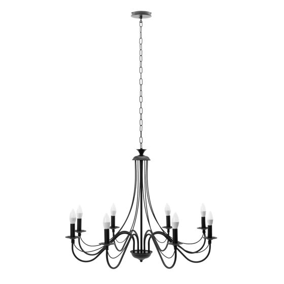 TOOLIGHT hängande taklampa APP648-8CP Svart 60x60x110cm