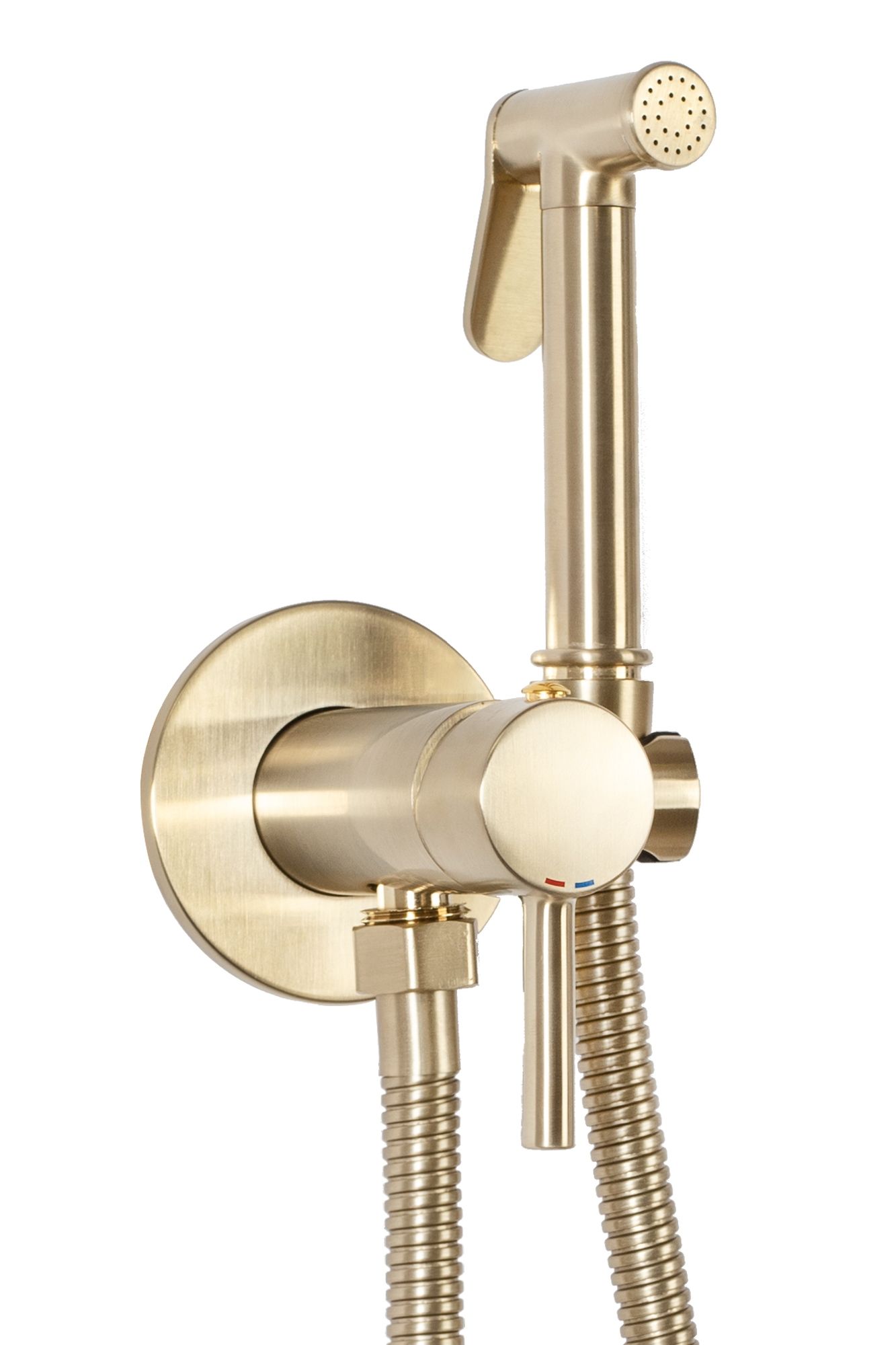 REA Bidetblandare LOOP LUNGO Borstat Guld, 9x7x19cm