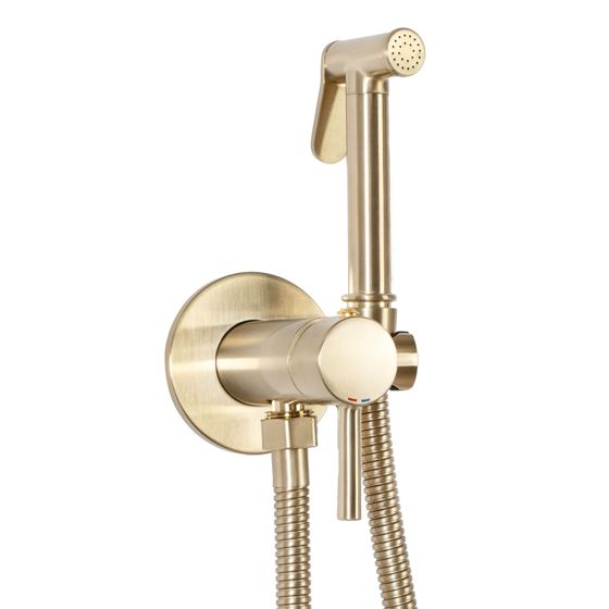 REA Bidetblandare LOOP LUNGO Borstat Guld, 9x7x19cm