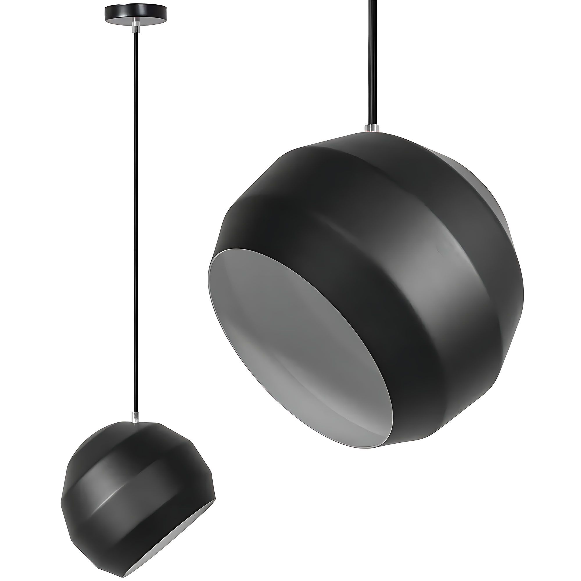 TOOLIGHT hängande taklampa APP381-1CP Svart 20,5x25x20,5cm
