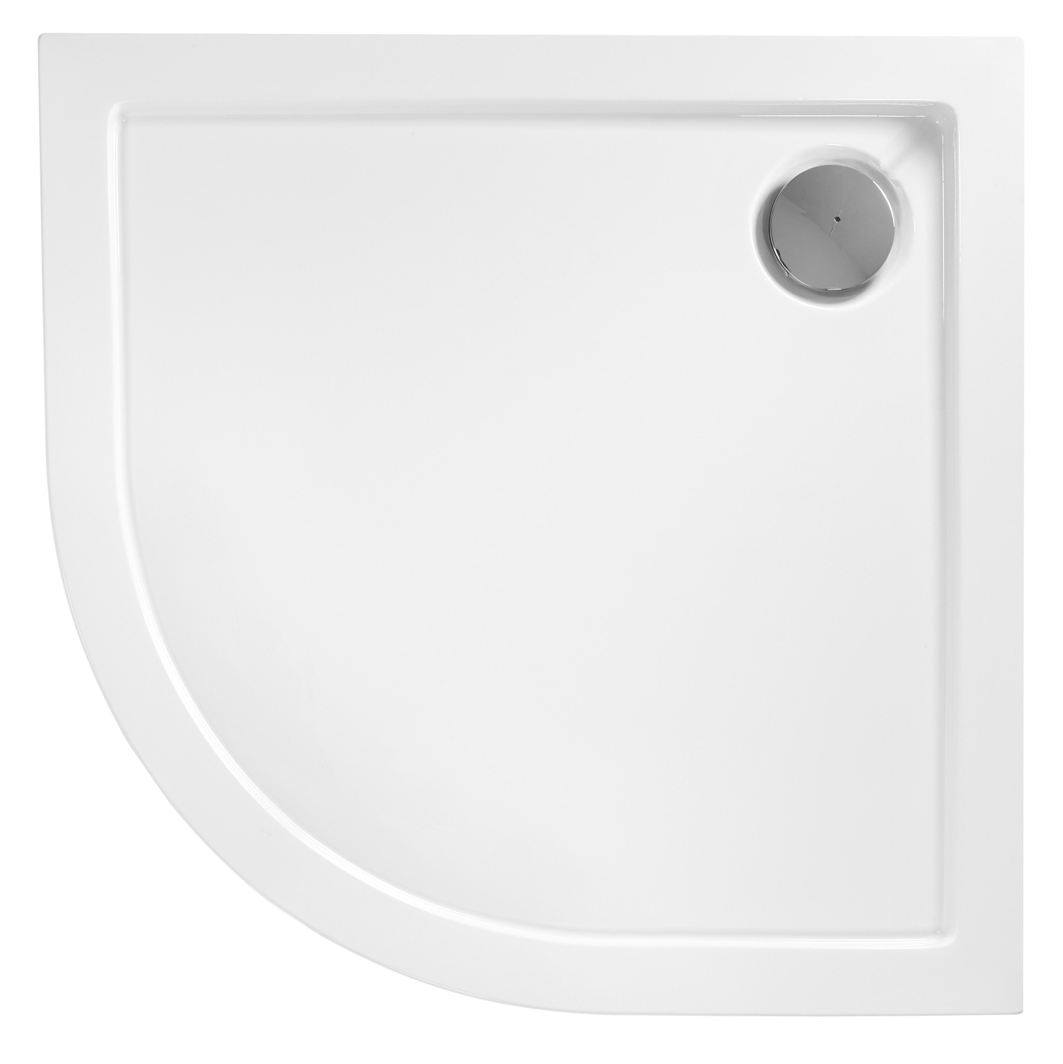 REA Duschkar Look 80X80 Vit, 79,5X79,5X6Cm