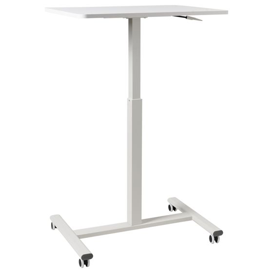 Manuellt justerbart laptopstativ ACADEMIA 65 cm 48 cm Vit