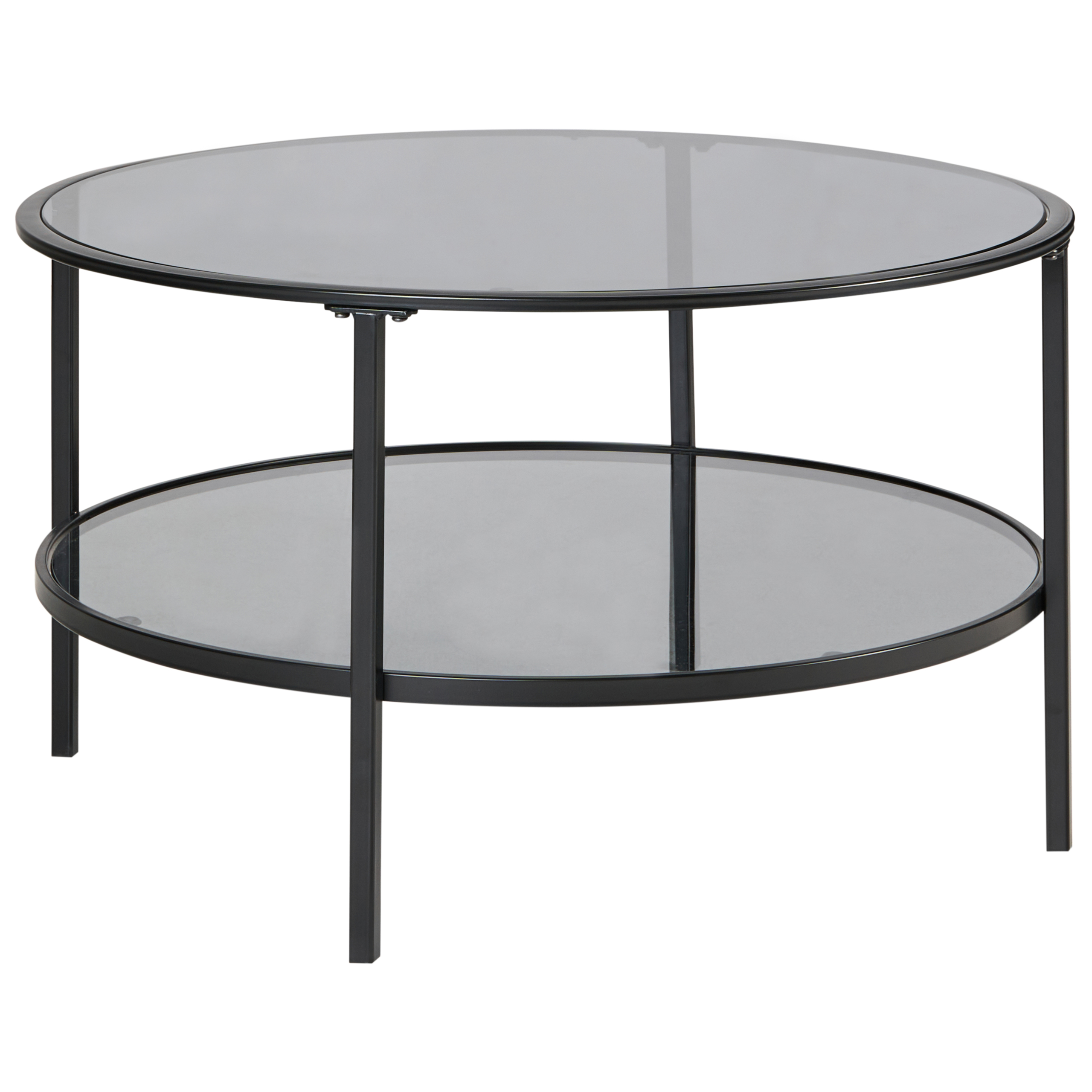 Soffbord TELLAKA Härdat glas Svart