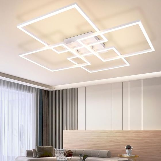 NETTLIFE LED-taklampa, 4 moderna, vit, 32W, 3000K