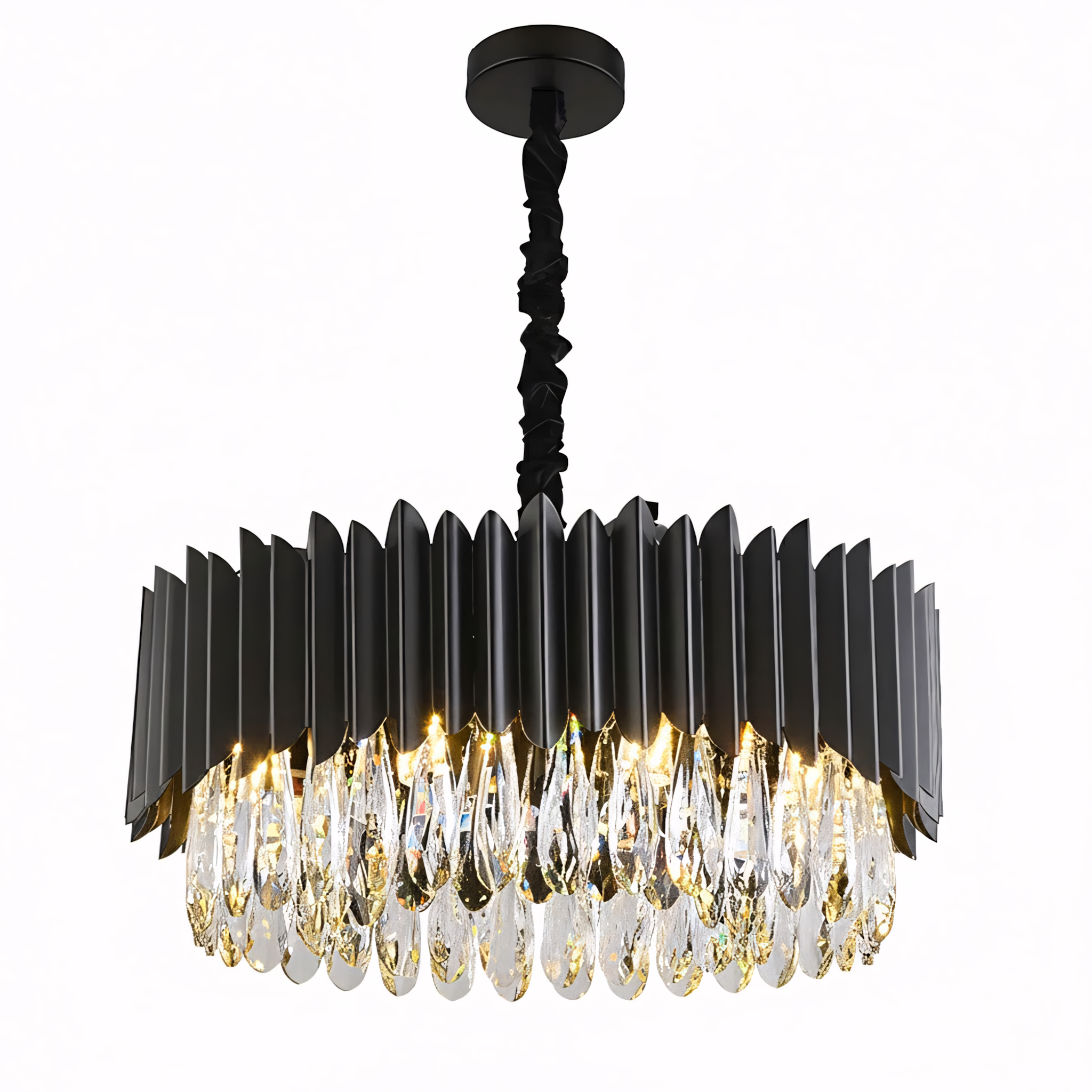 TOOLIGHT hängande taklampa APP1657-8CP 50cm Svart 48x48x4cm