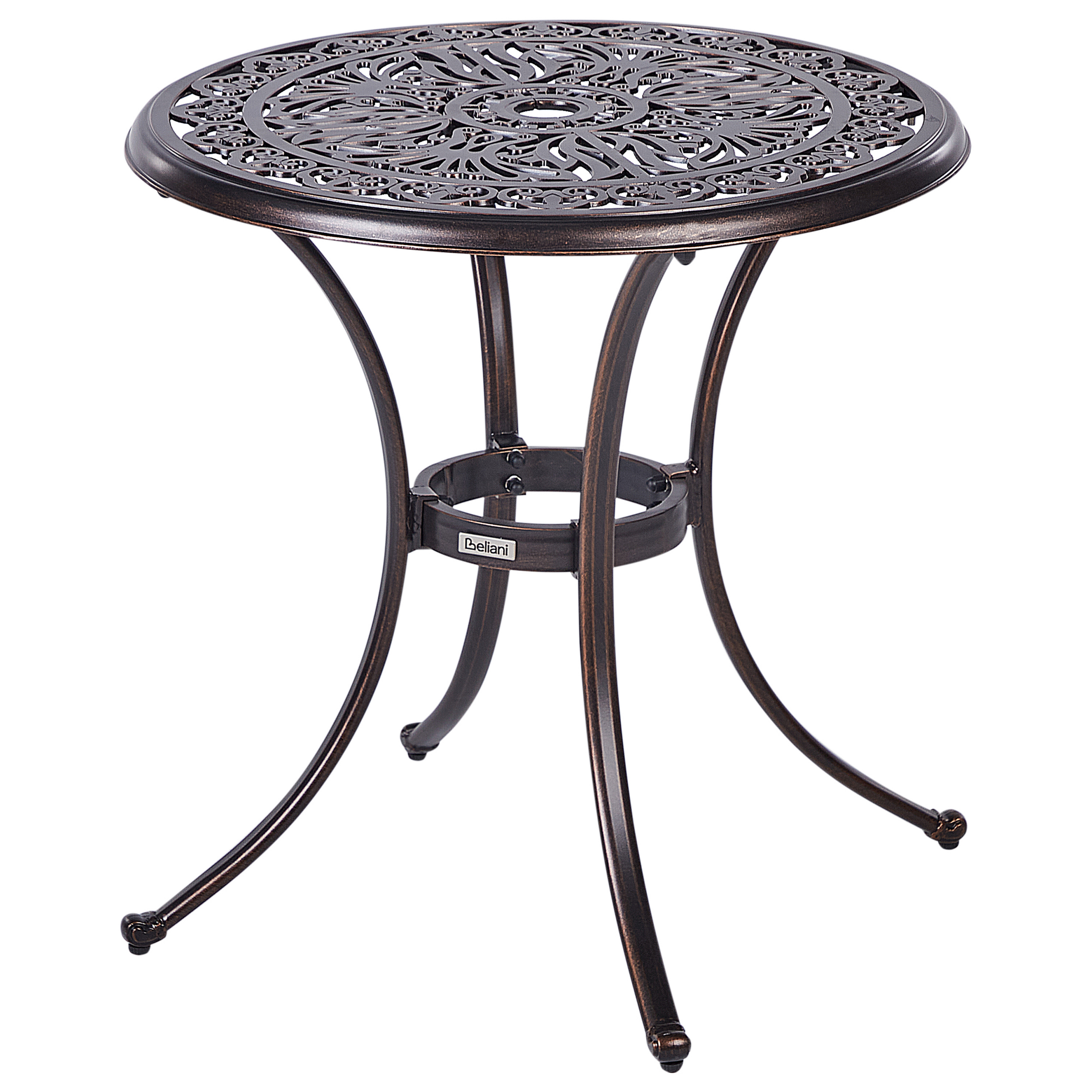 Bistrobord ANDALO 68 cm 68 cm Metall Brun