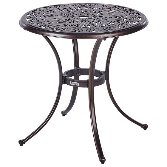 Bistrobord ANDALO 68 cm 68 cm Metall Brun