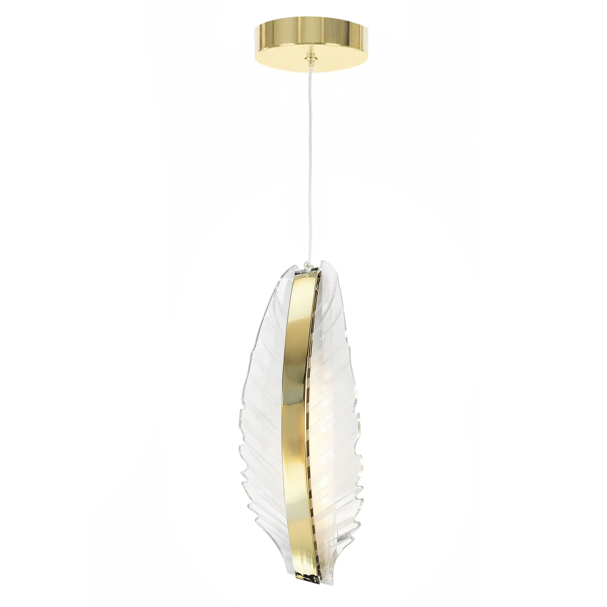 TOOLIGHT hängande taklampa G141-CP LED Guld 30x12x100cm