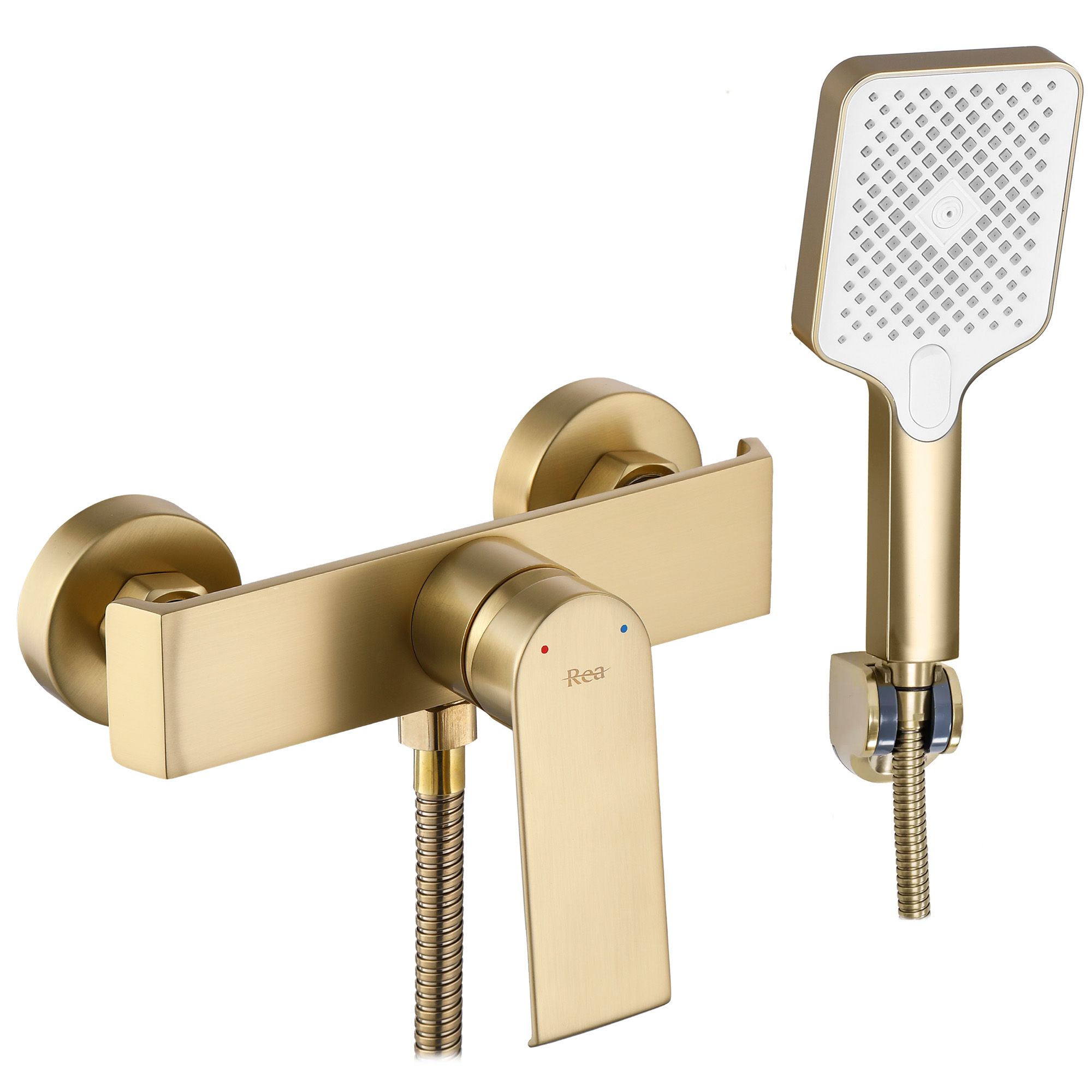 REA Duschblandare MY2061-8GG HASS Borstat Guld, 14,5x19x13cm