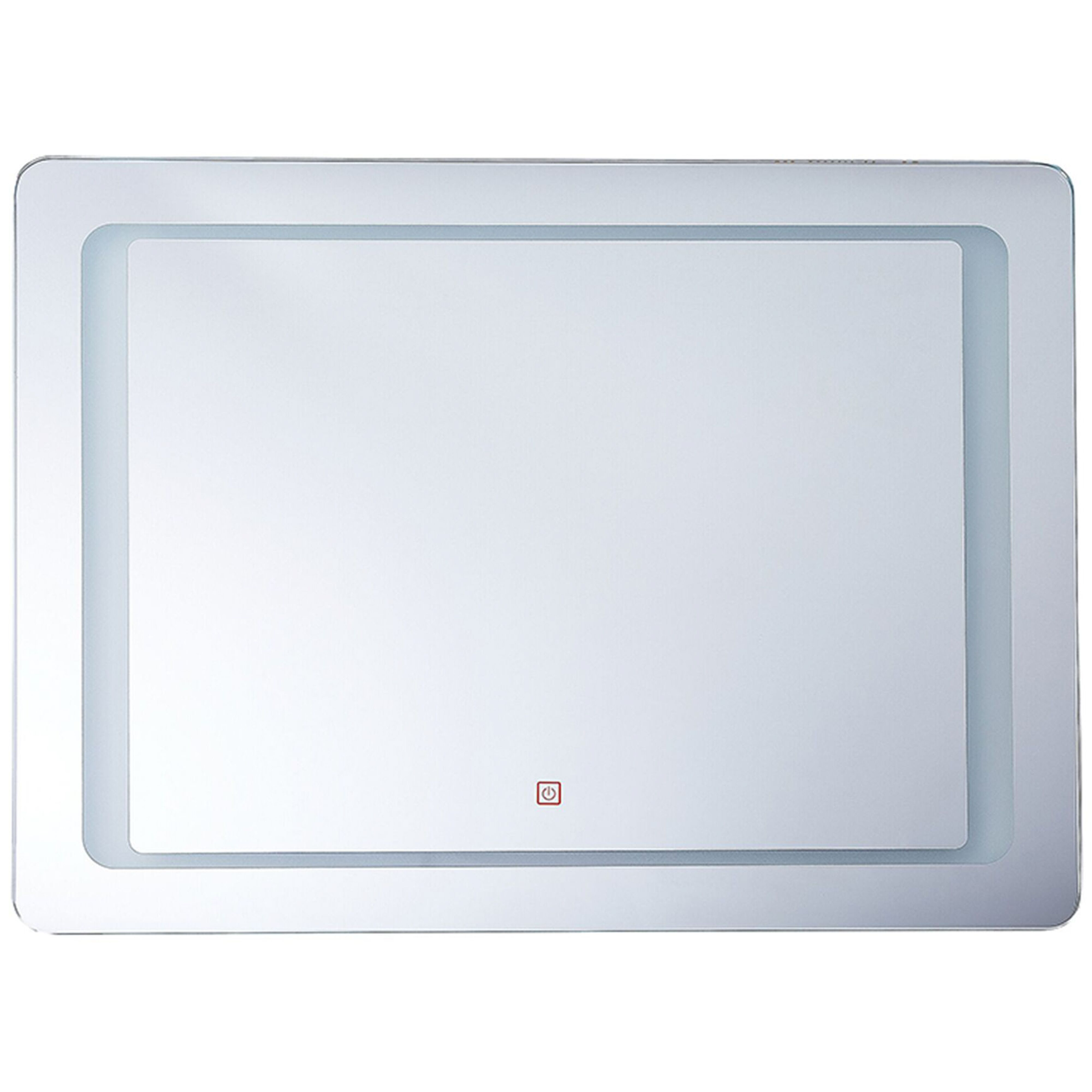 Badrumsspegel med LED WASSY 80 cm 60 cm Silver