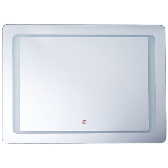 Badrumsspegel med LED WASSY 80 cm 60 cm Silver