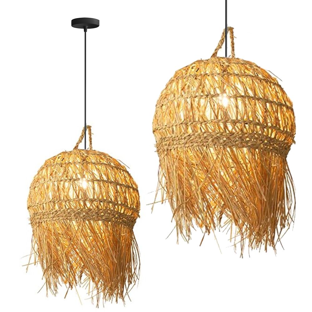 TOOLIGHT hängande taklampa APP1251-1CP BOHO Brun 40x40x40cm