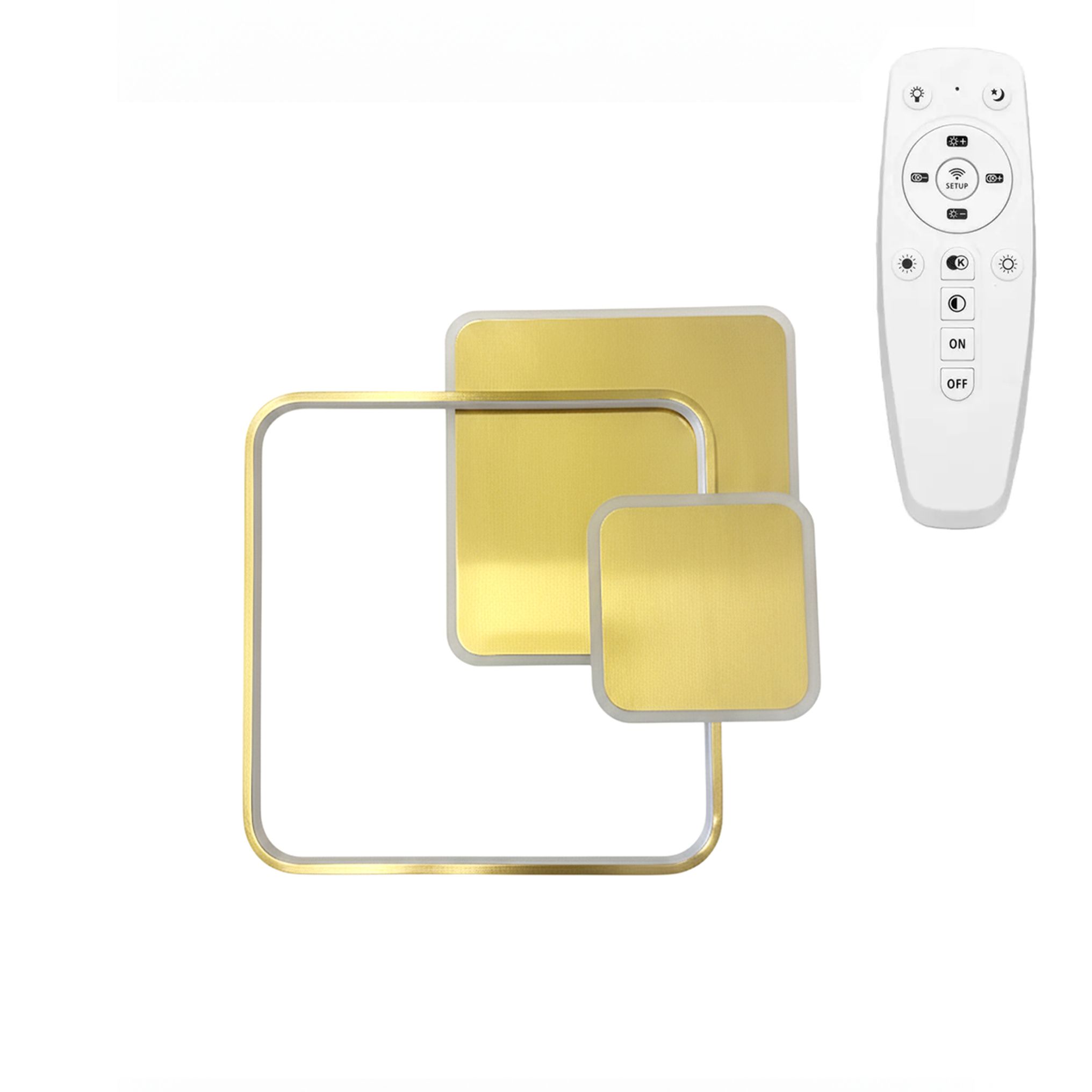 TOOLIGHT taklampa APP1714-C led Borstat guld 50x50x4cm