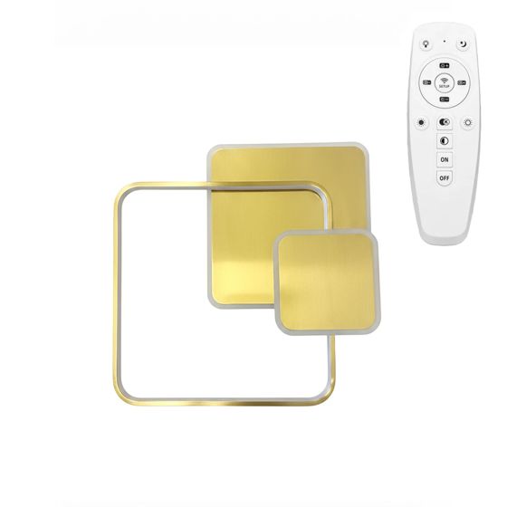 TOOLIGHT taklampa APP1714-C led Borstat guld 50x50x4cm