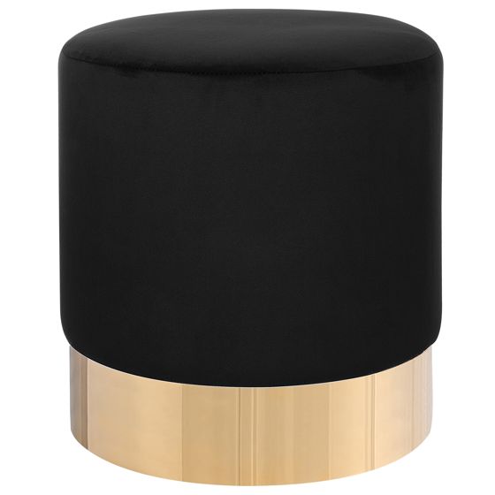 Sittpuff SOPHIA Sammet Svart