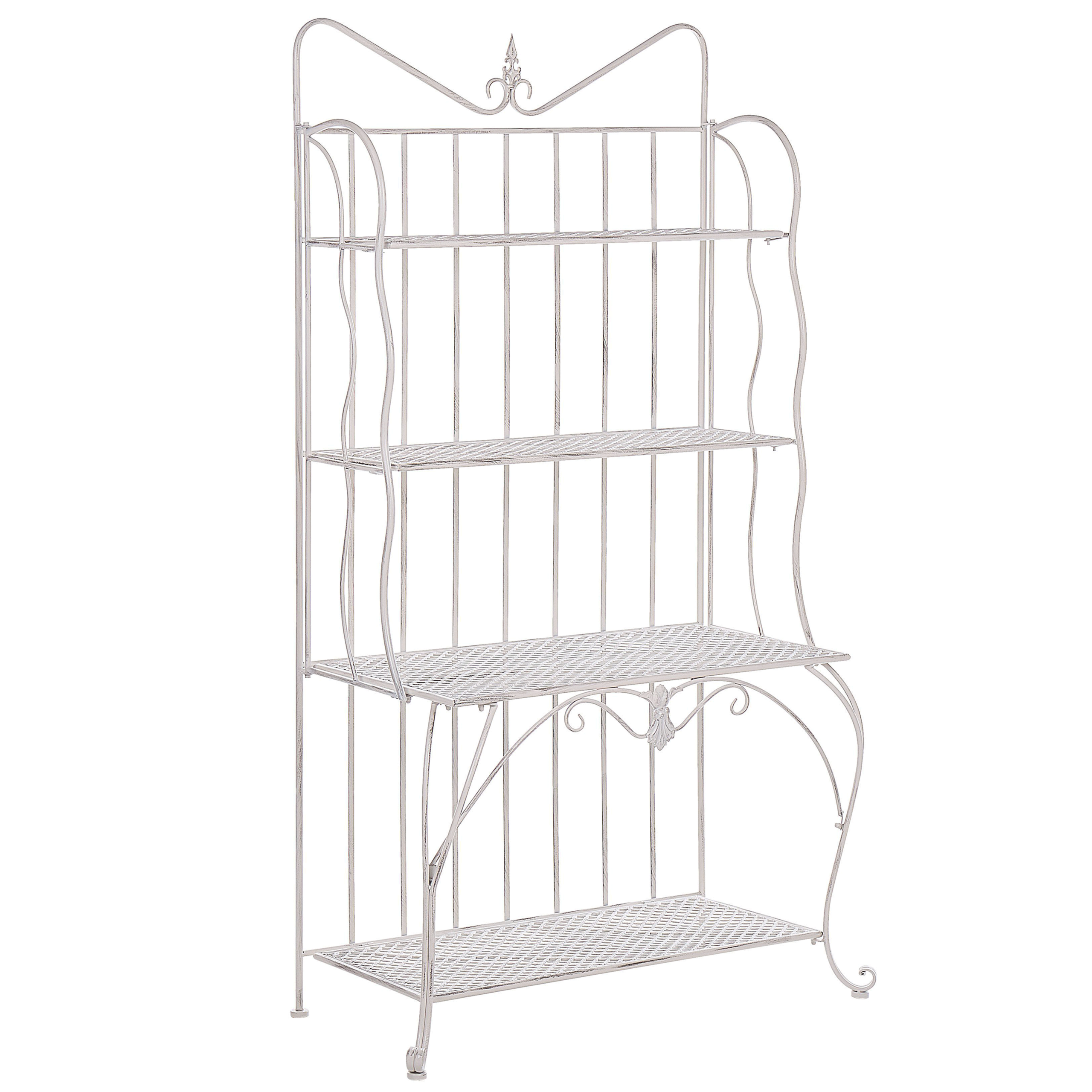 Hylla PAVONA 94 cm 170 cm Metall Ljusbeige