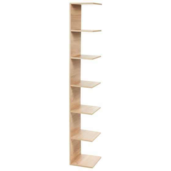 Väggbokhylla ESTON 190 cm Ljusbrun