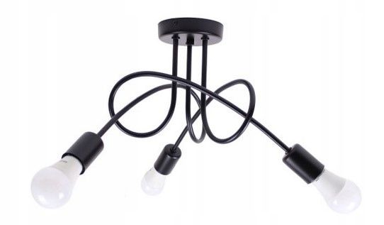 TOOLIGHT hängande taklampa 3392227 3 PARADISE Svart 60x60x40cm