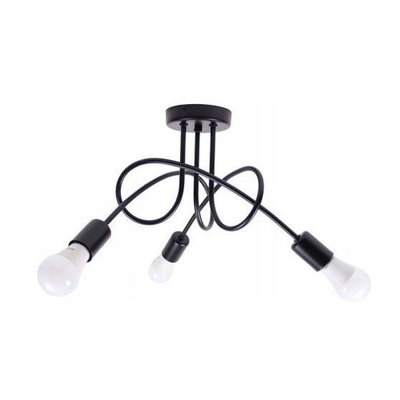 TOOLIGHT hängande taklampa 3392227 3 PARADISE Svart 60x60x40cm