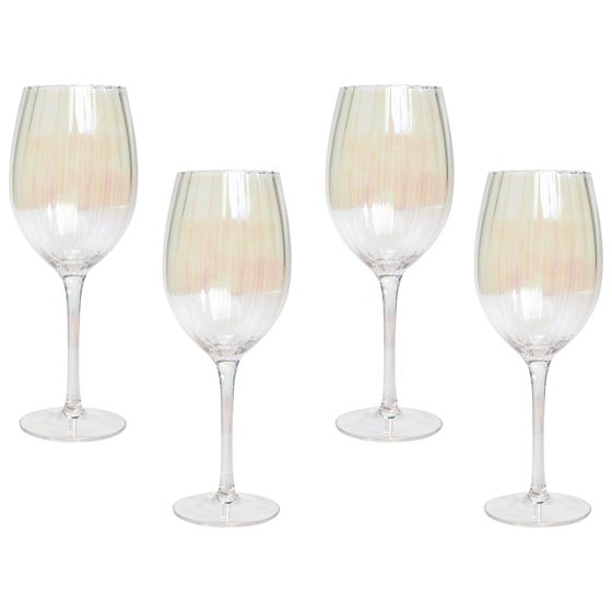 Set med 4 vinglas MORGANITE 530 ml Transparent